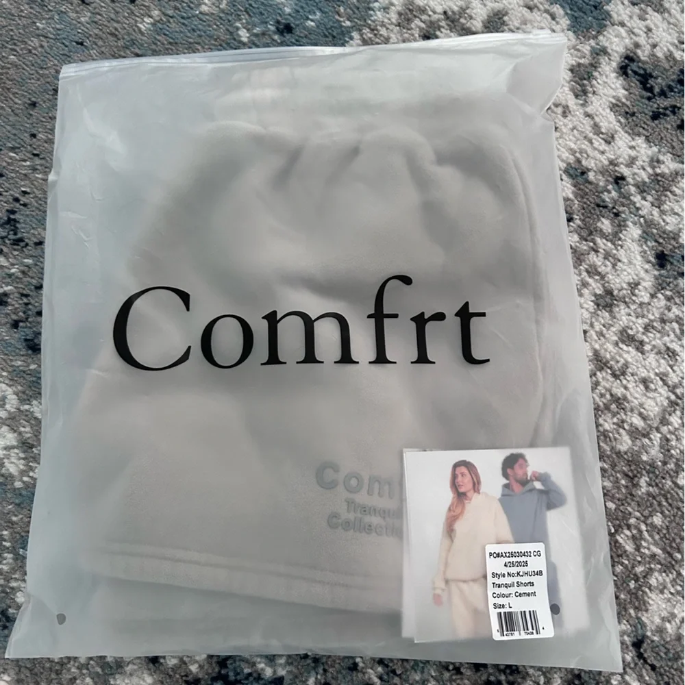 Comfrt Tranquil Collection Women's Cement Lounge Shorts - Picture 4 of 5